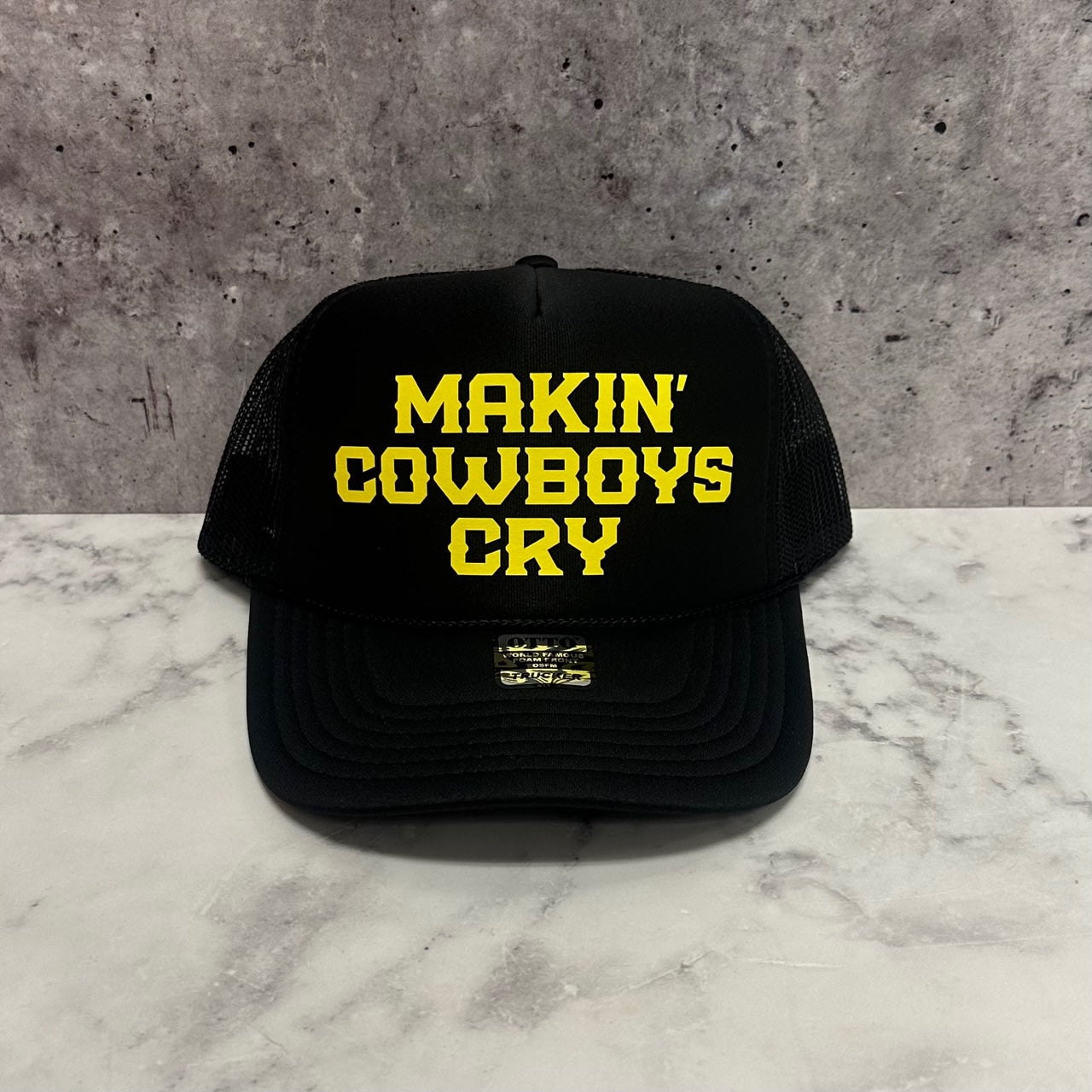 Makin Cowboys Cry Trucker Hat – Gnarley Graphics