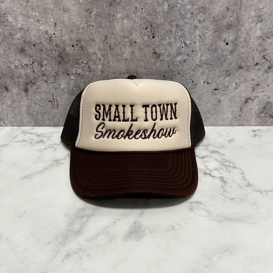 Small Town Smoke Show Embroidered Trucker Hat