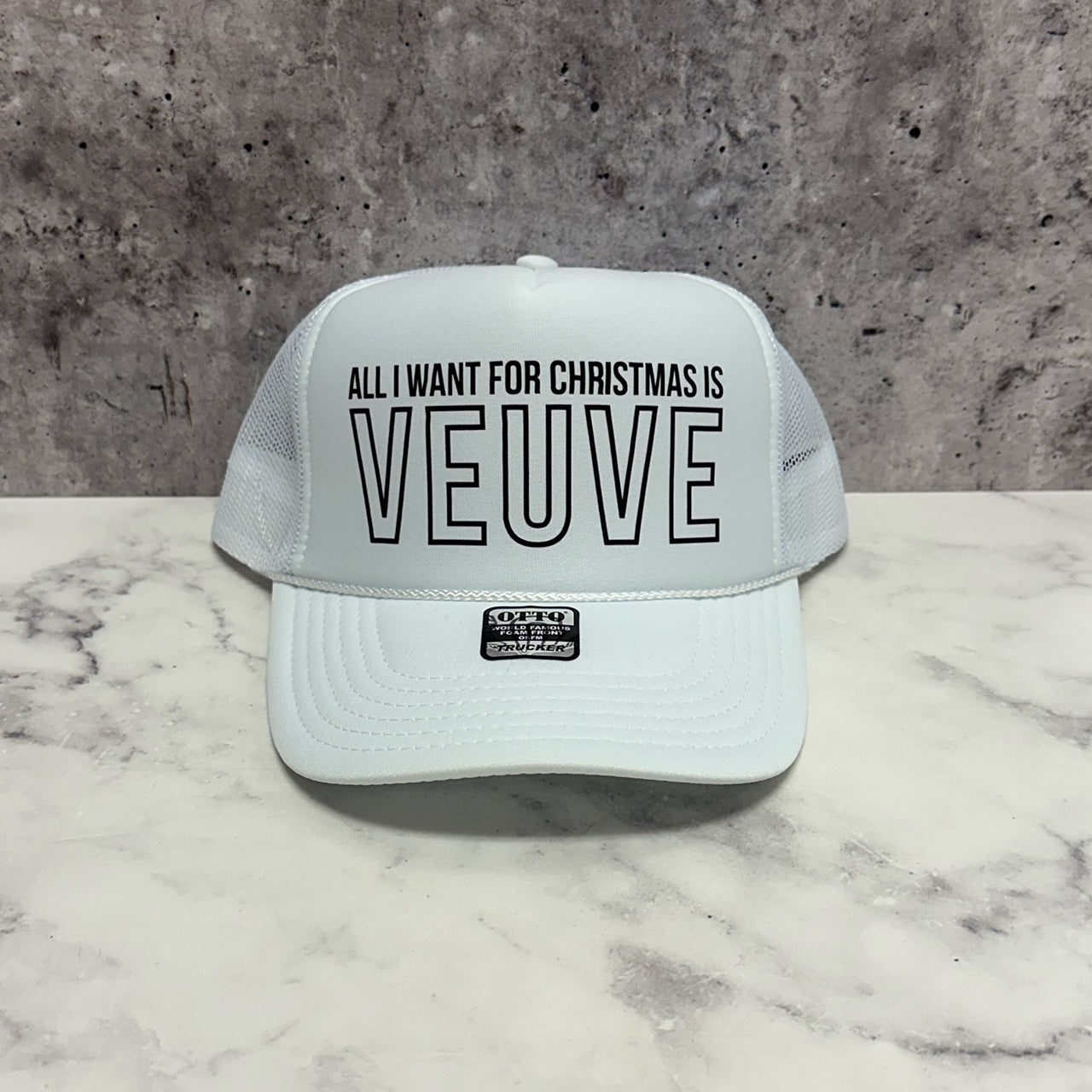 All I want for Christmas is Veuve Christmas Trucker Hat