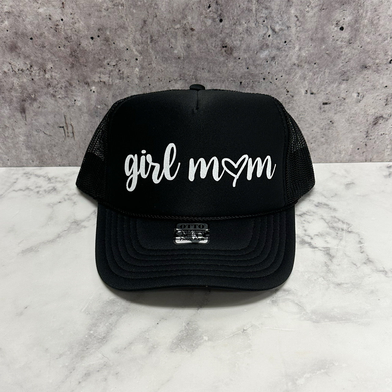 Girl Mom Heart Trucker