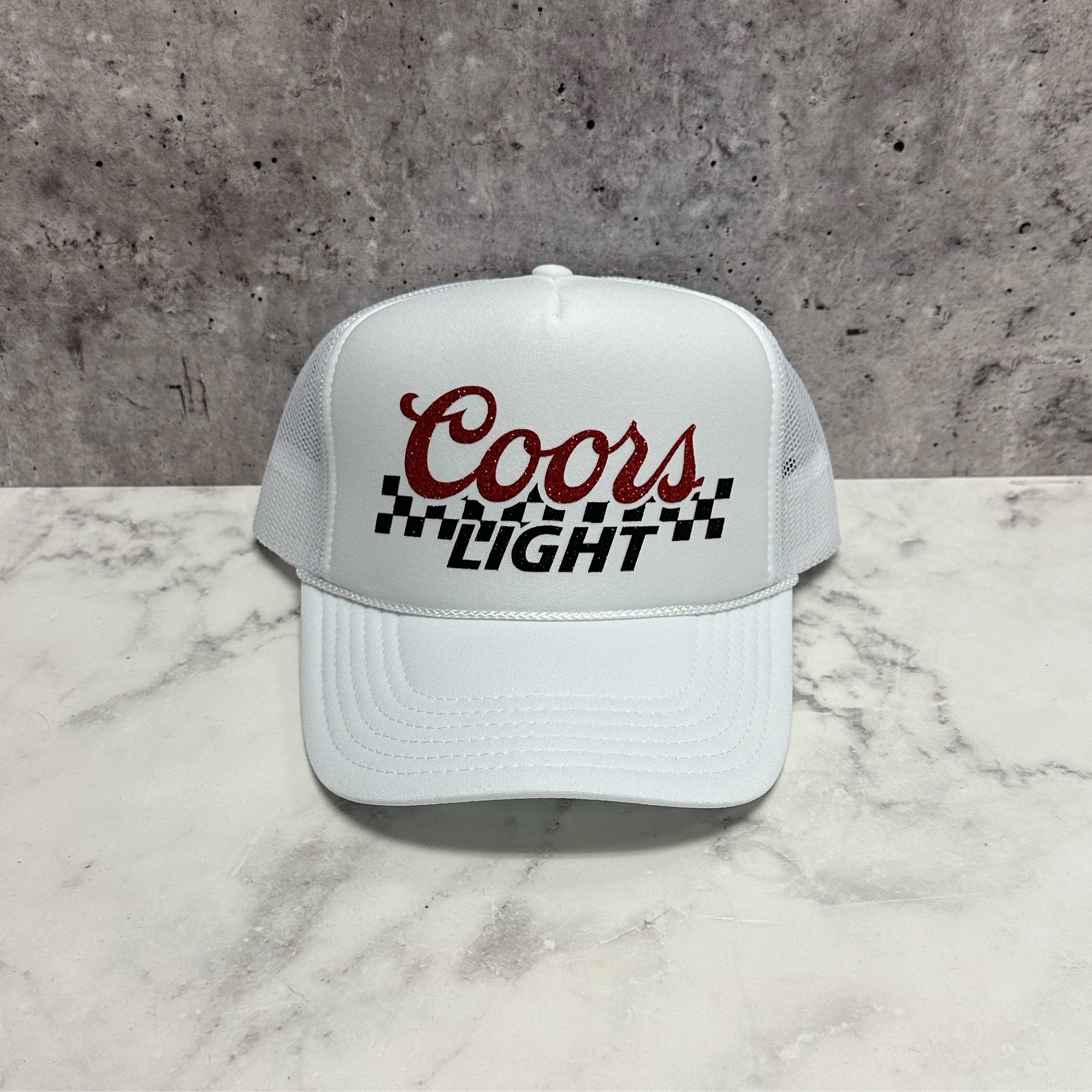Coors Checkered Trucker Hat