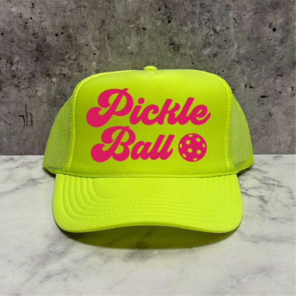 Pickle Ball Trucker Hat