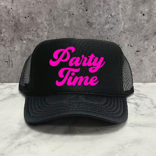 Party Time Script Trucker Hat