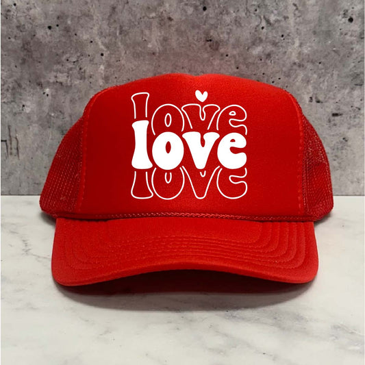 love love love trucker hat