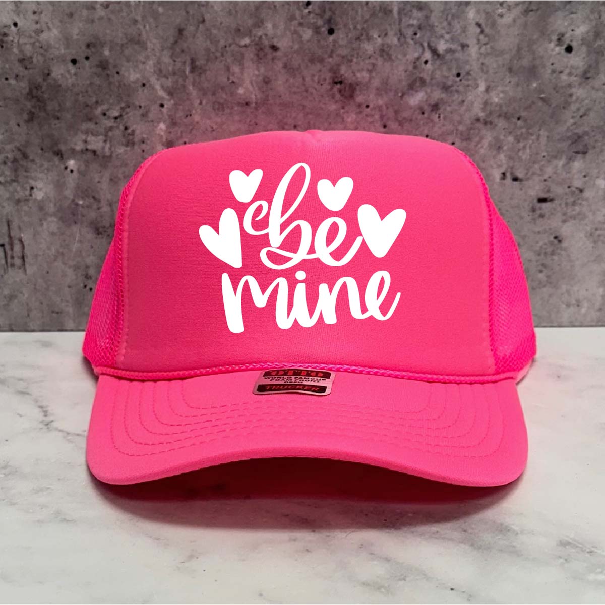 Be Mine Hearts Trucker Hat