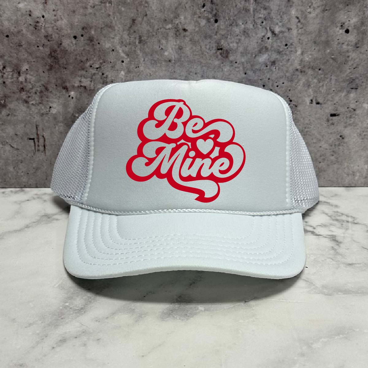 Be Mine Groovy Trucker Hat