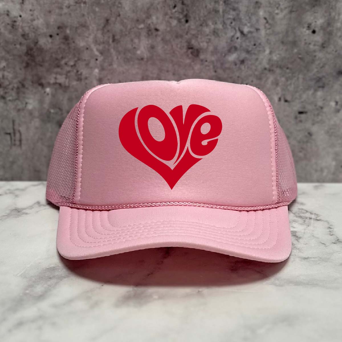 Love Heart Trucker Hat