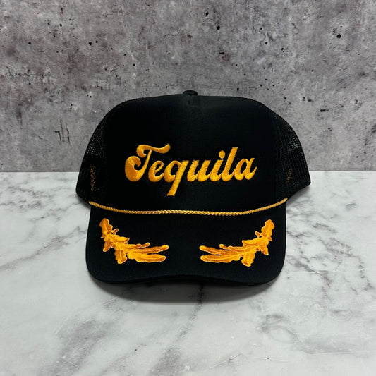 Embroidered Tequila Trucker Hat