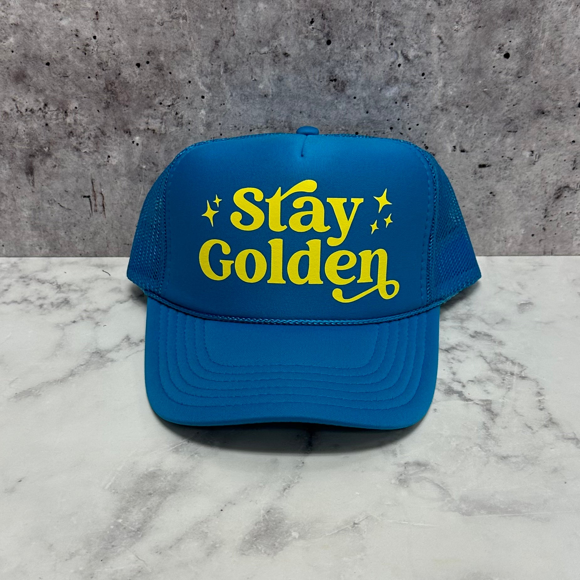 Stay Golden Retro Trucker Hat