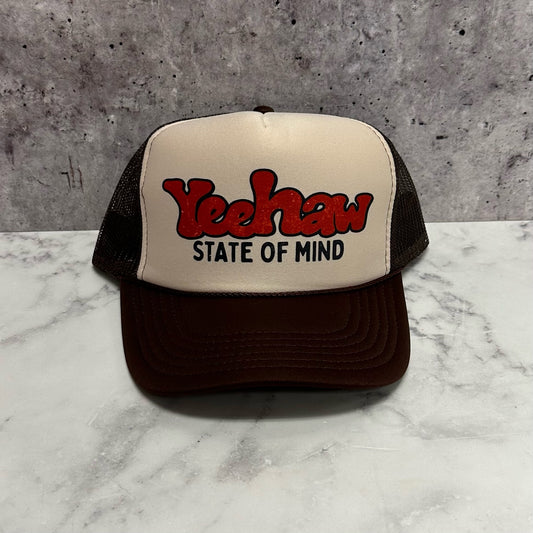 Yeehaw State Of Mind Trucker Hat