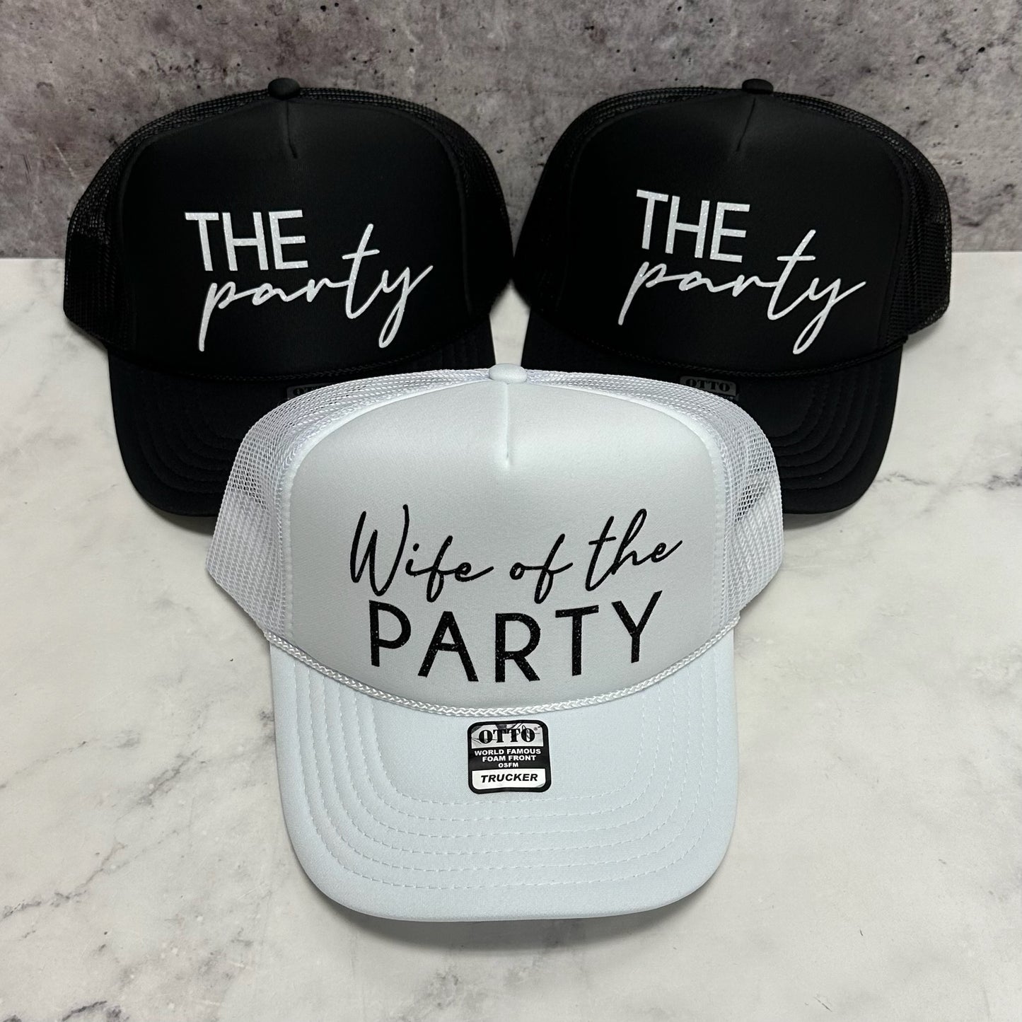 The Bridal Party Trucker Hats