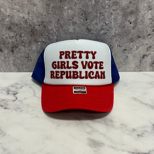Pretty Girls Vote Republican Trucker Hat