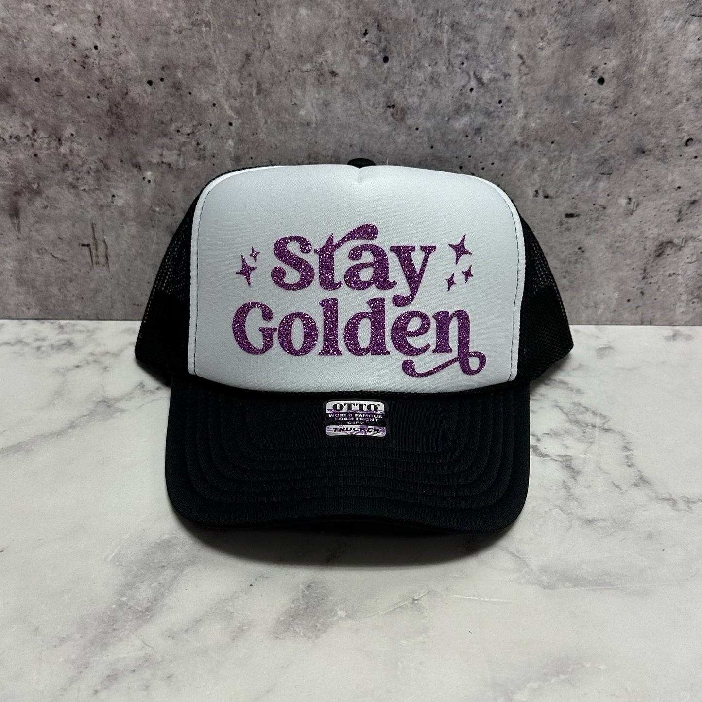 Stay Golden Retro Trucker Hat