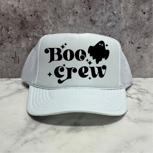 Boo Crew Halloween Trucker Hat