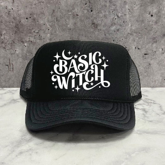 Basic Witch Halloween Trucker Hat