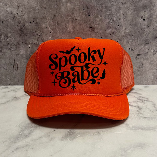 Spooky Babe Halloween Trucker Hat