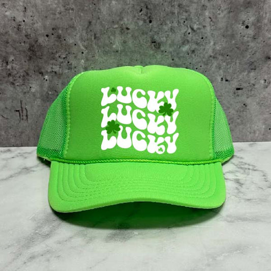 Lucky Lucky Lucky Trucker Hat