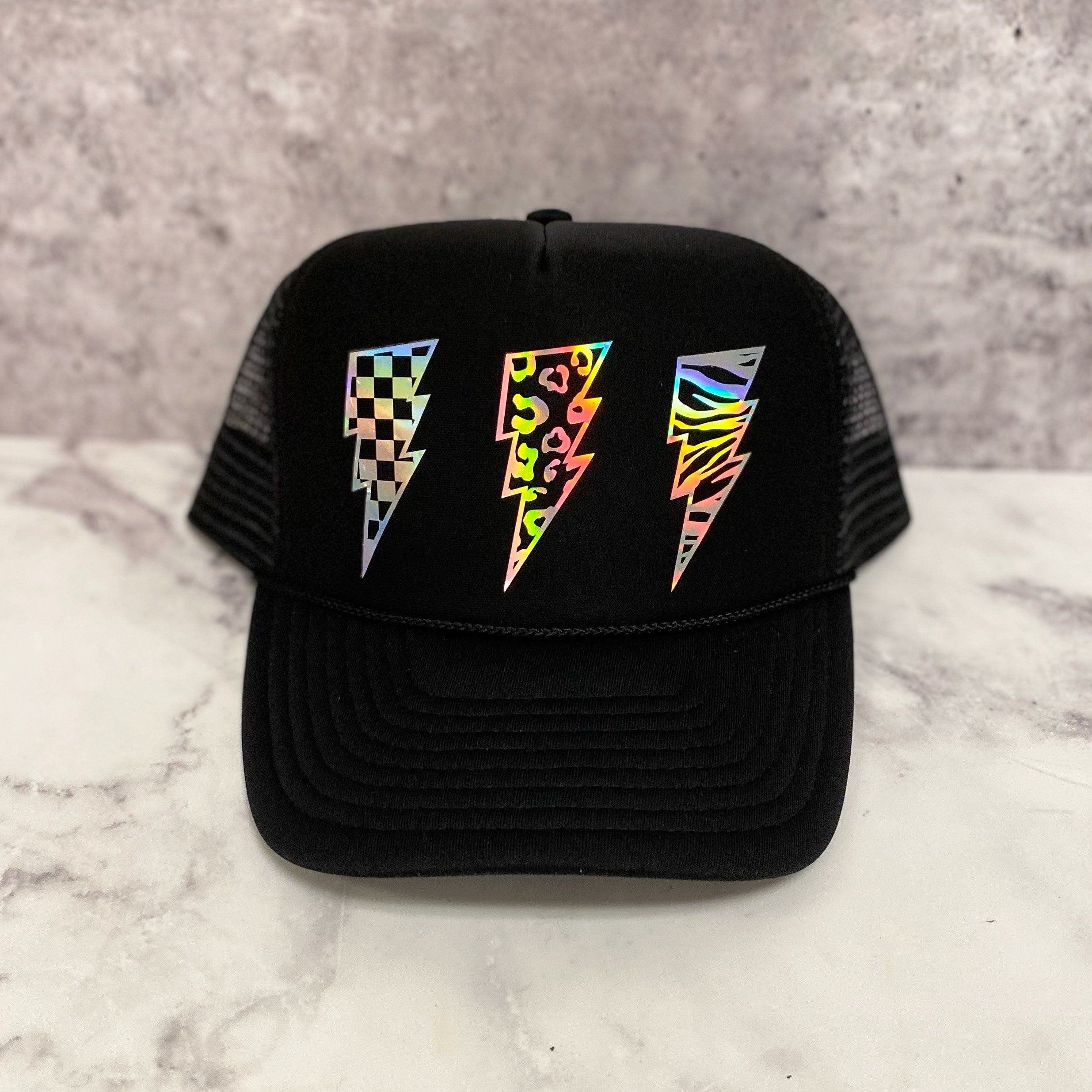 Lightning Bolt Patterns Trucker