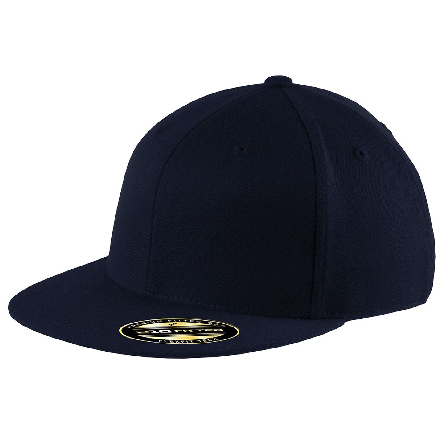 FlexFit 210 Premium Fitted Flat Bill Cap