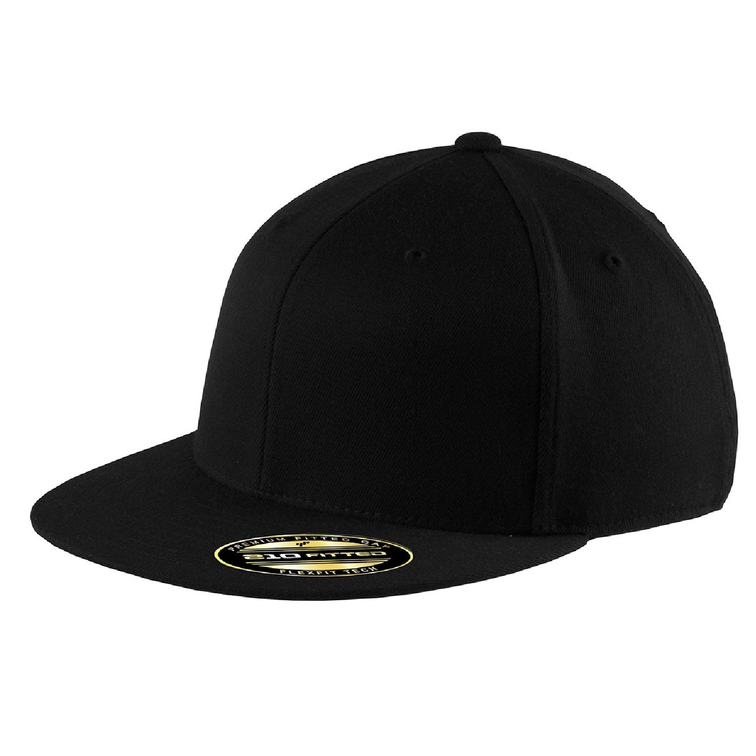 FlexFit 210 Premium Fitted Flat Bill Cap