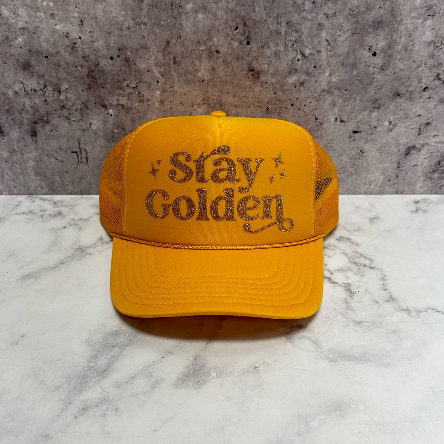 Stay Golden Retro Trucker Hat