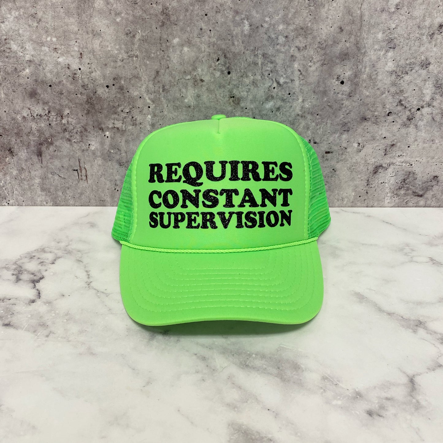 Requires Constant Supervision Trucker Hat