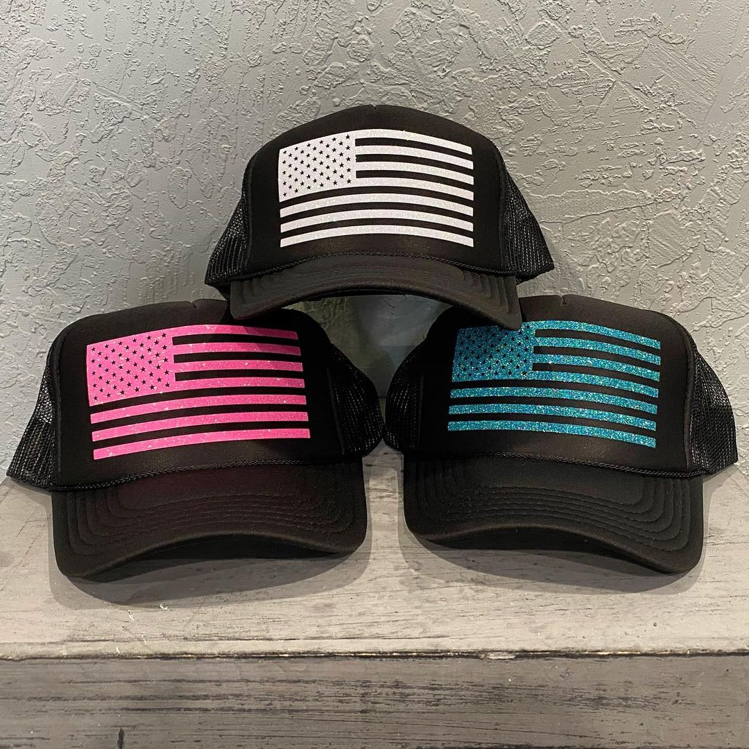 American Flag Trucker Hat