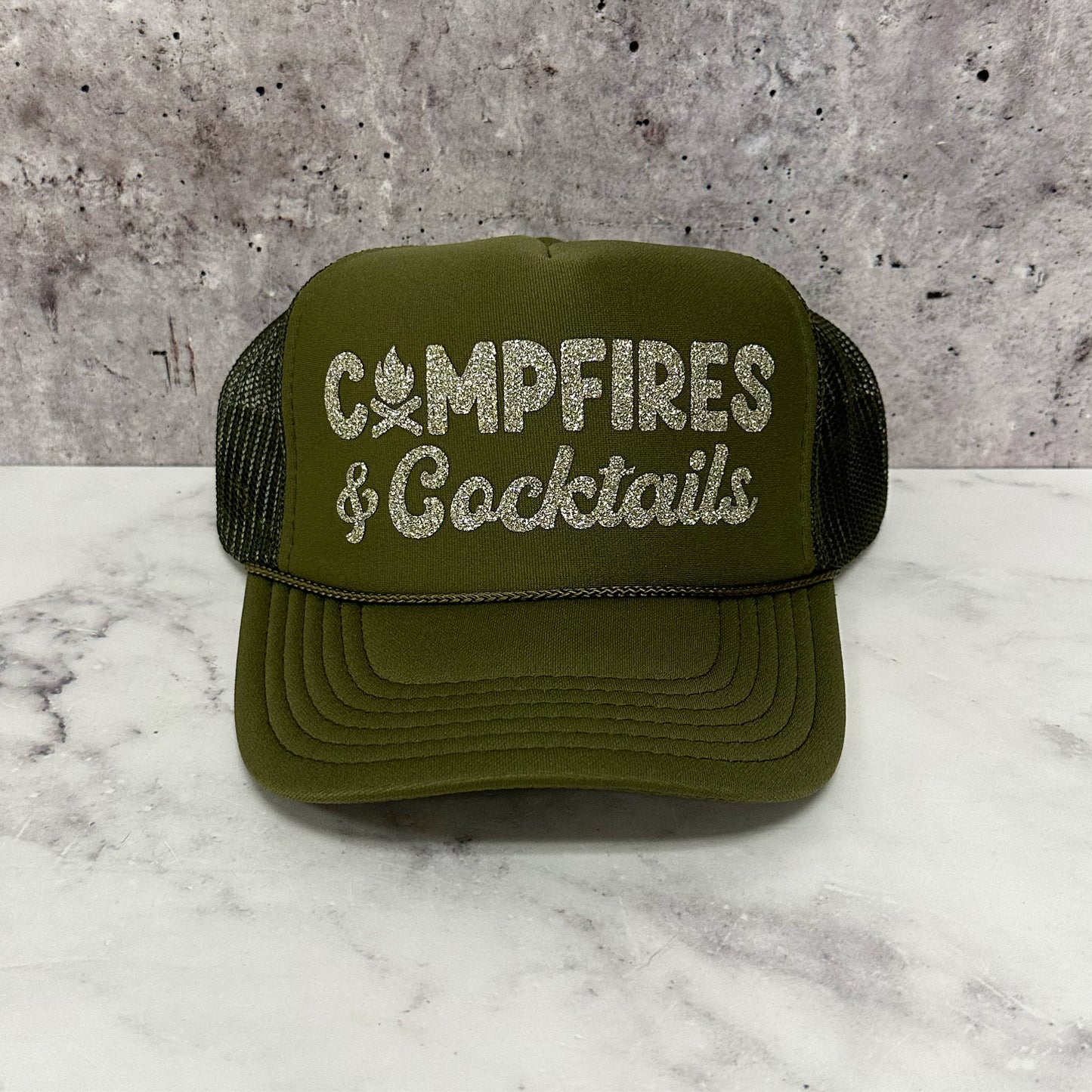 Campfires & Cocktails Trucker Hat