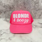 Blonde & Boozy Trucker