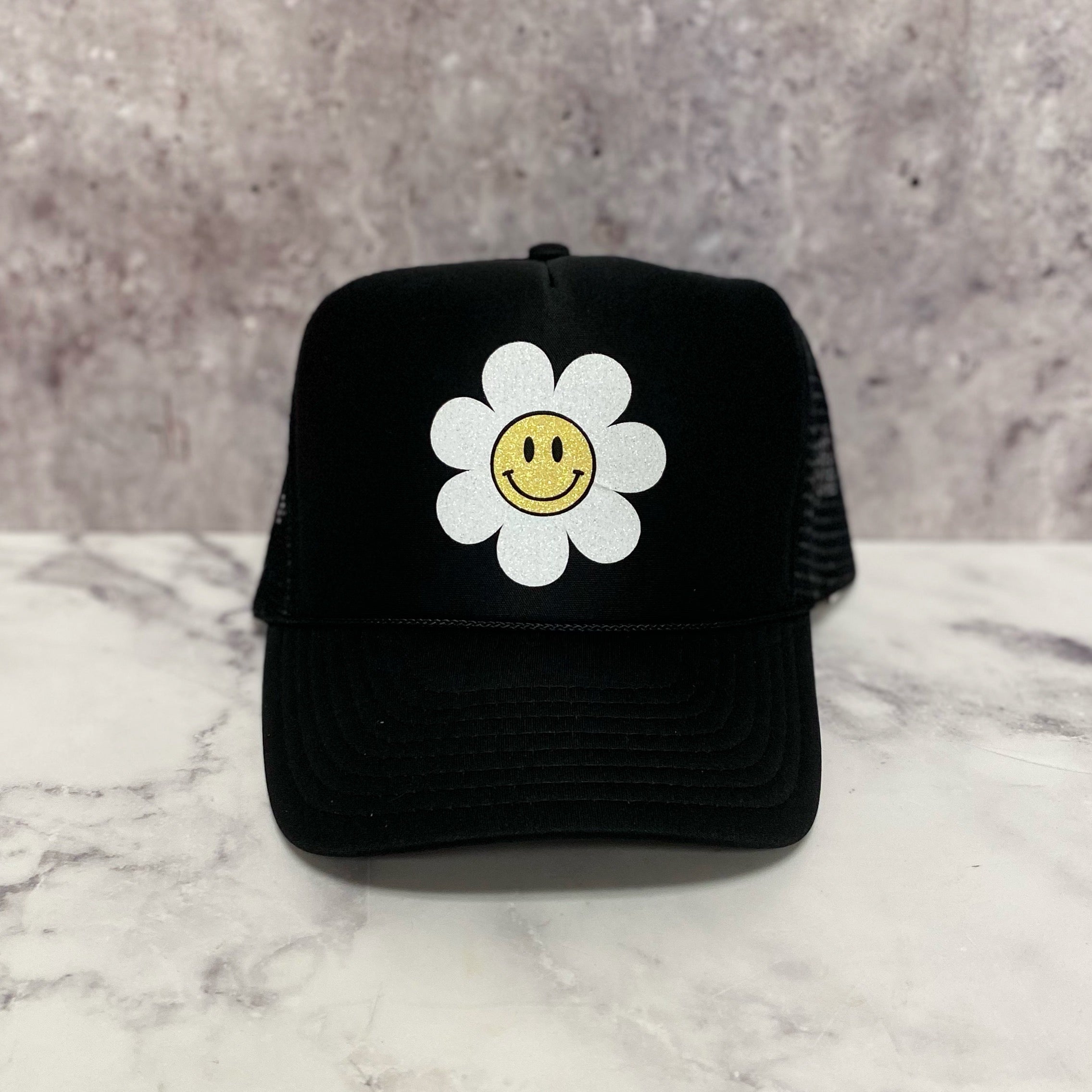 Smiley Daisy Trucker