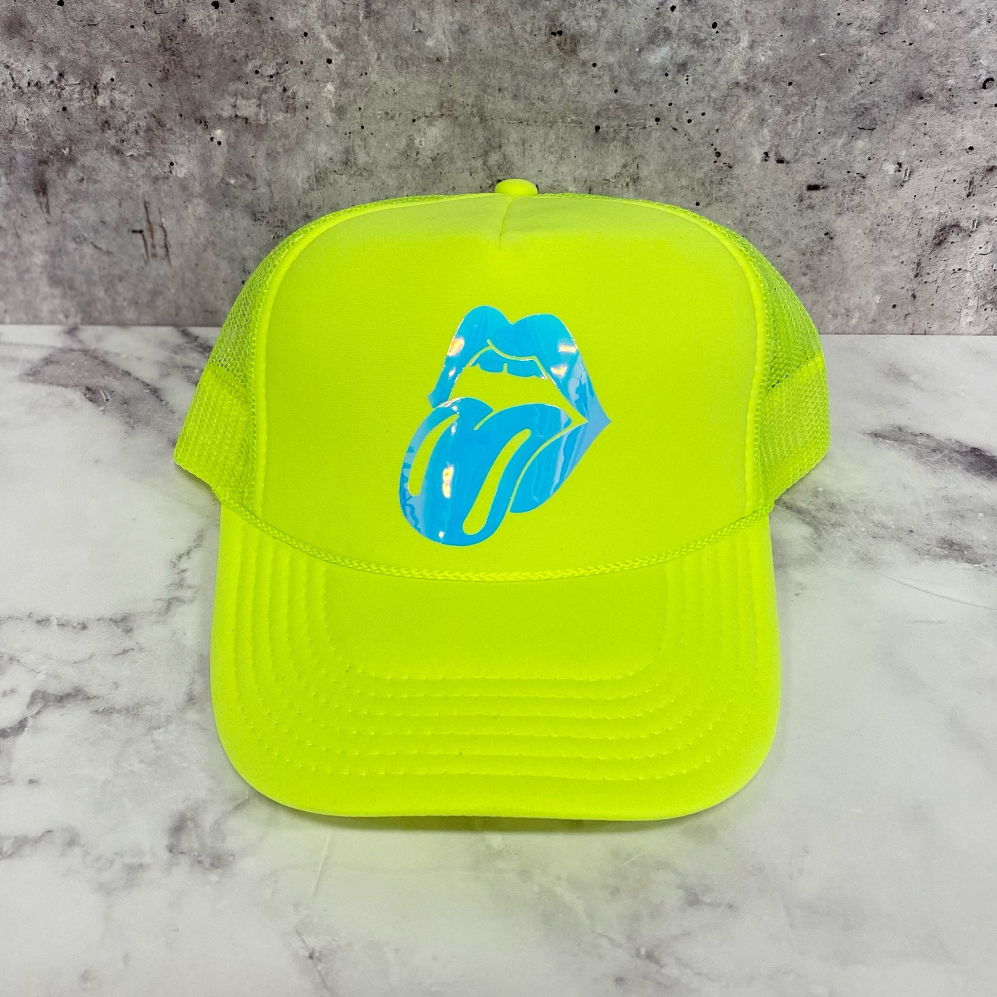 Rolling Stones Lips Trucker