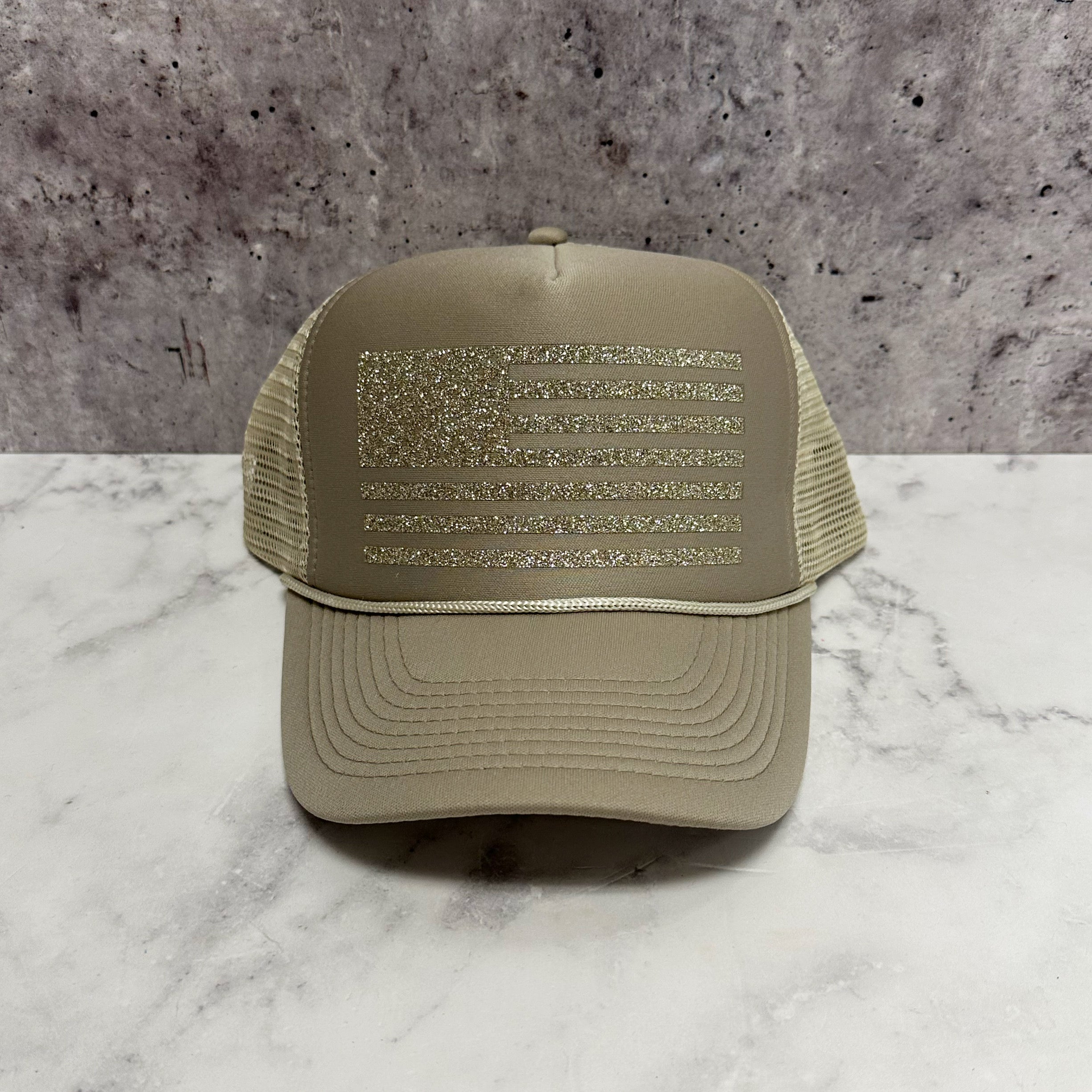 American Flag Trucker Hat