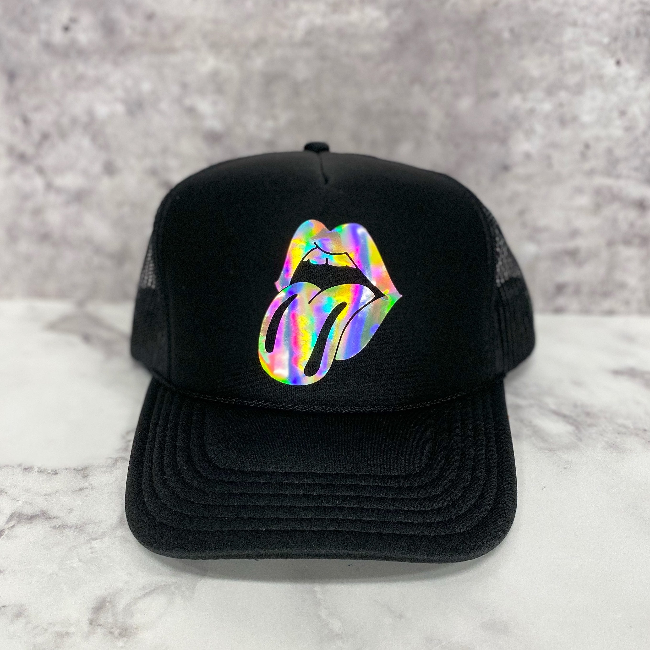 Rolling Stones Lips Trucker