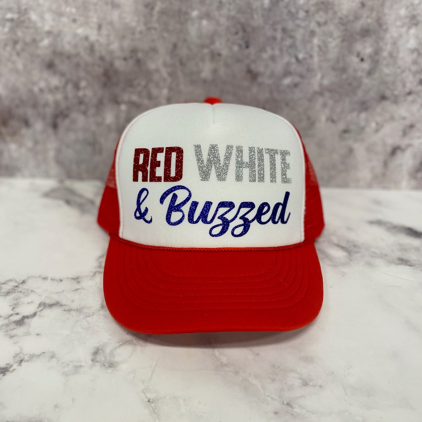 Red White & Buzzed Trucker