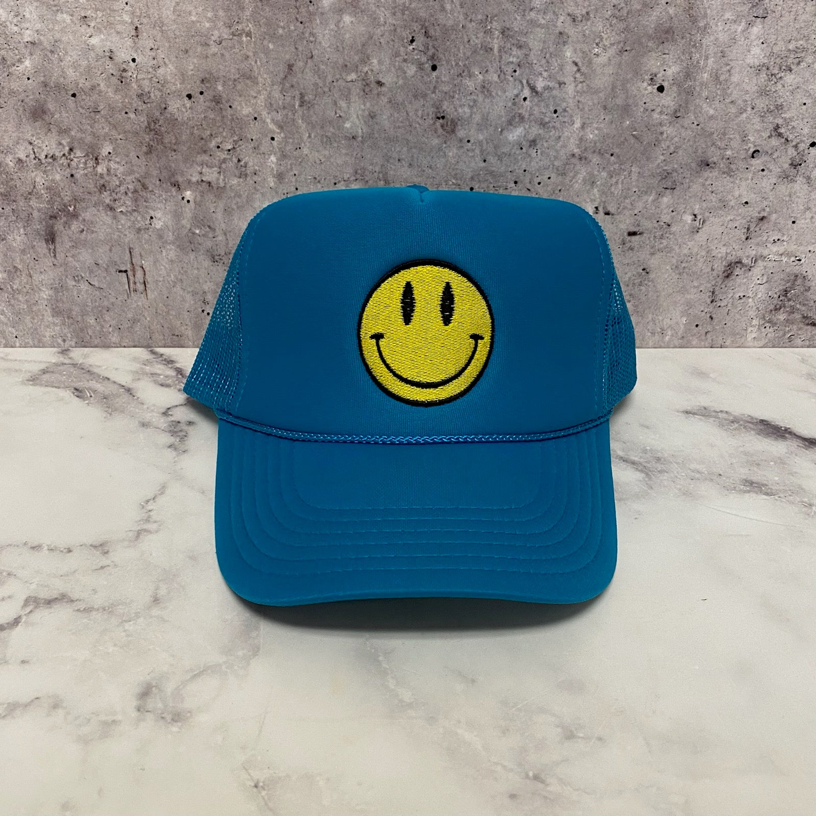 Embroidered Smiley Hat