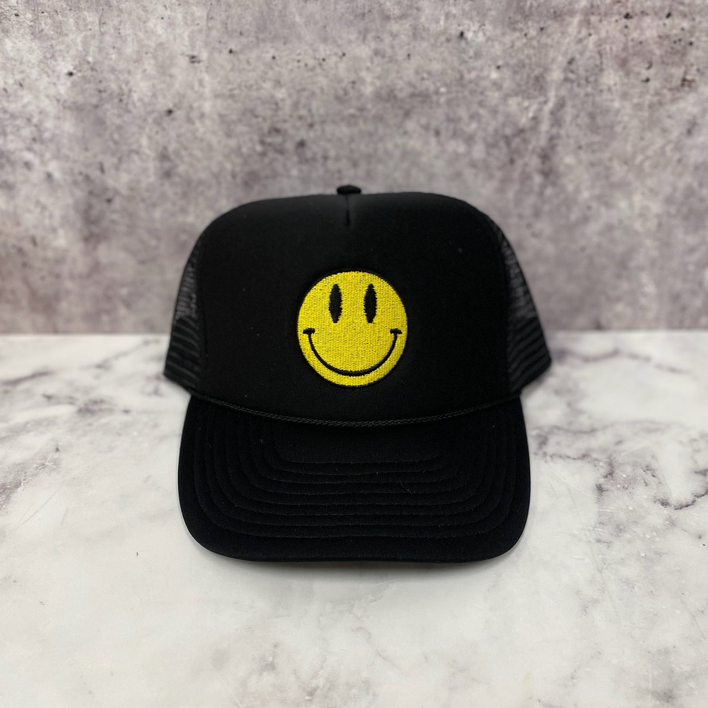 Embroidered Smiley Hat