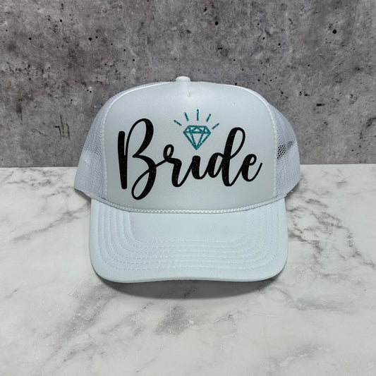 Bride Diamond Trucker Hat