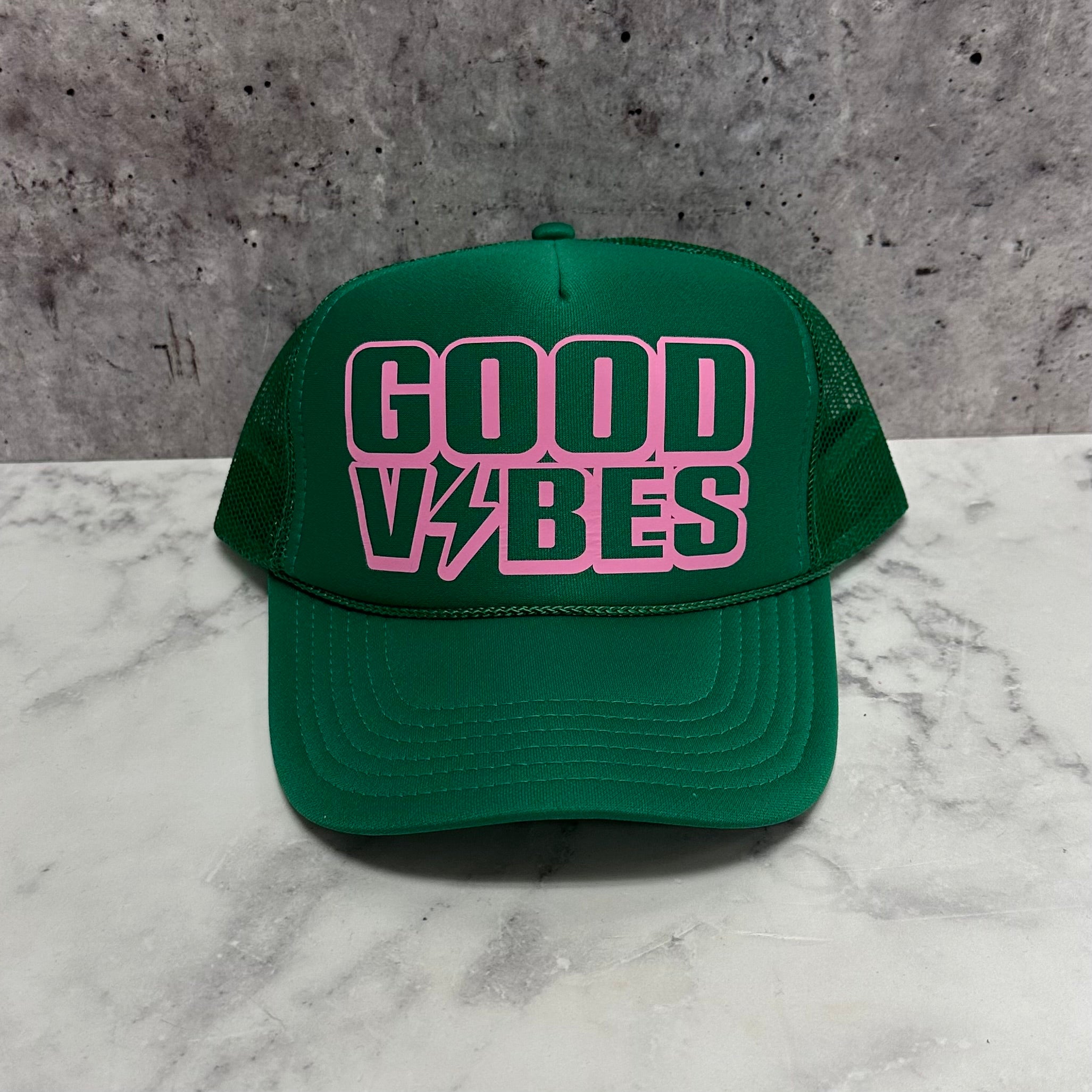Good Vibes Bolt Trucker Hat