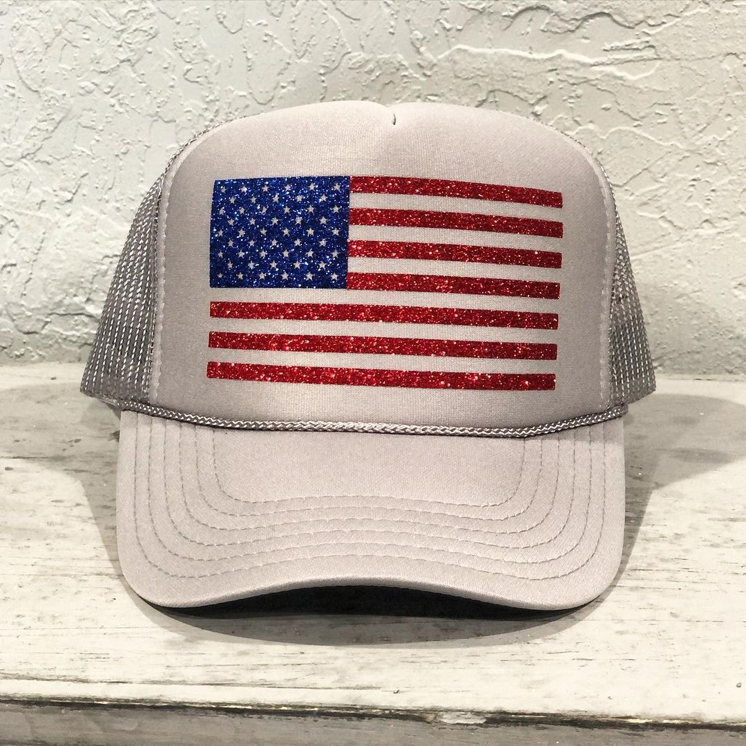 American Flag Trucker Hat