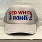 Red, White Nauti Trucker