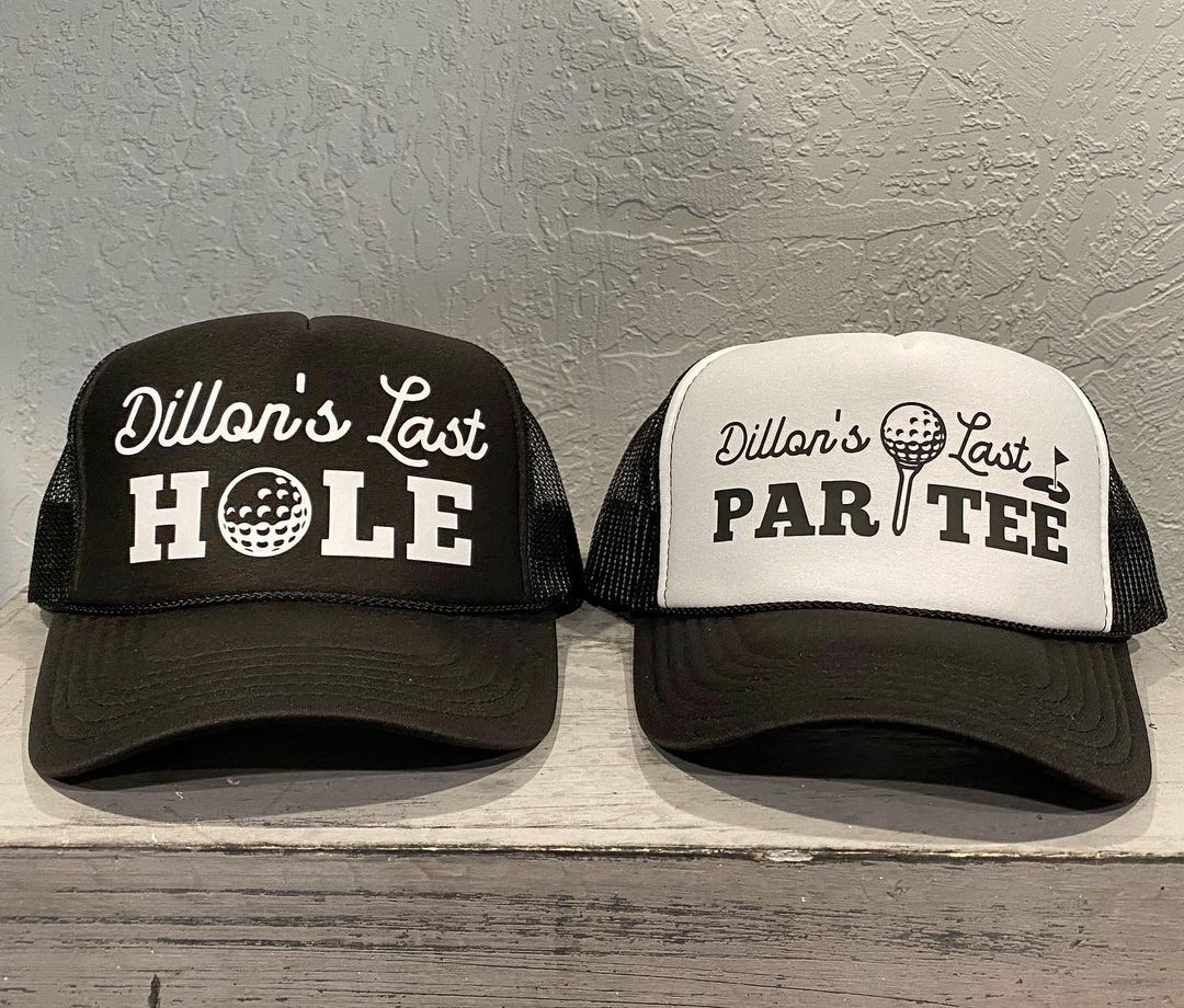 Men's Bachelor Hats Custom to Name