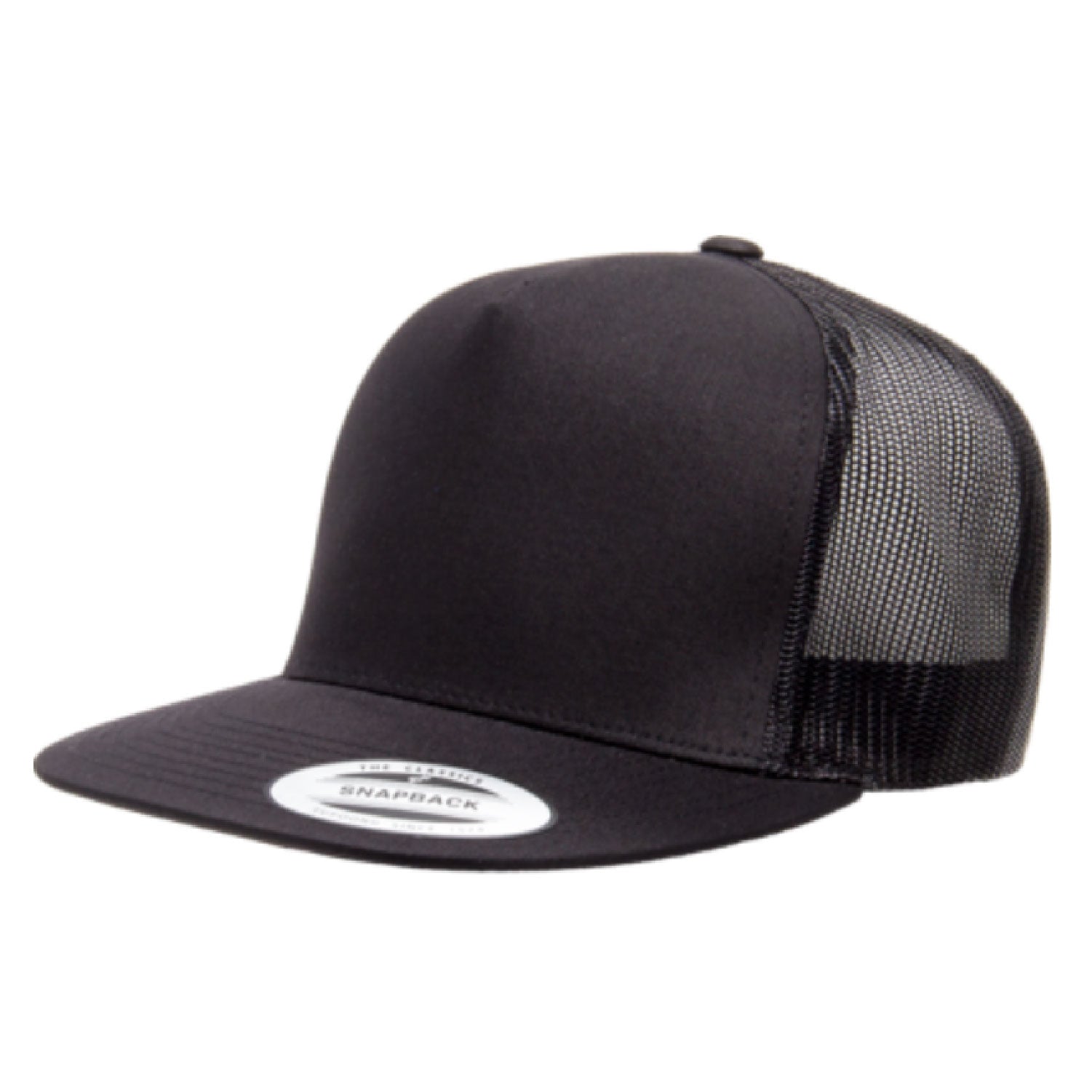 Yupoong Flat Bill Classic 5 Panel Trucker Cap 6006