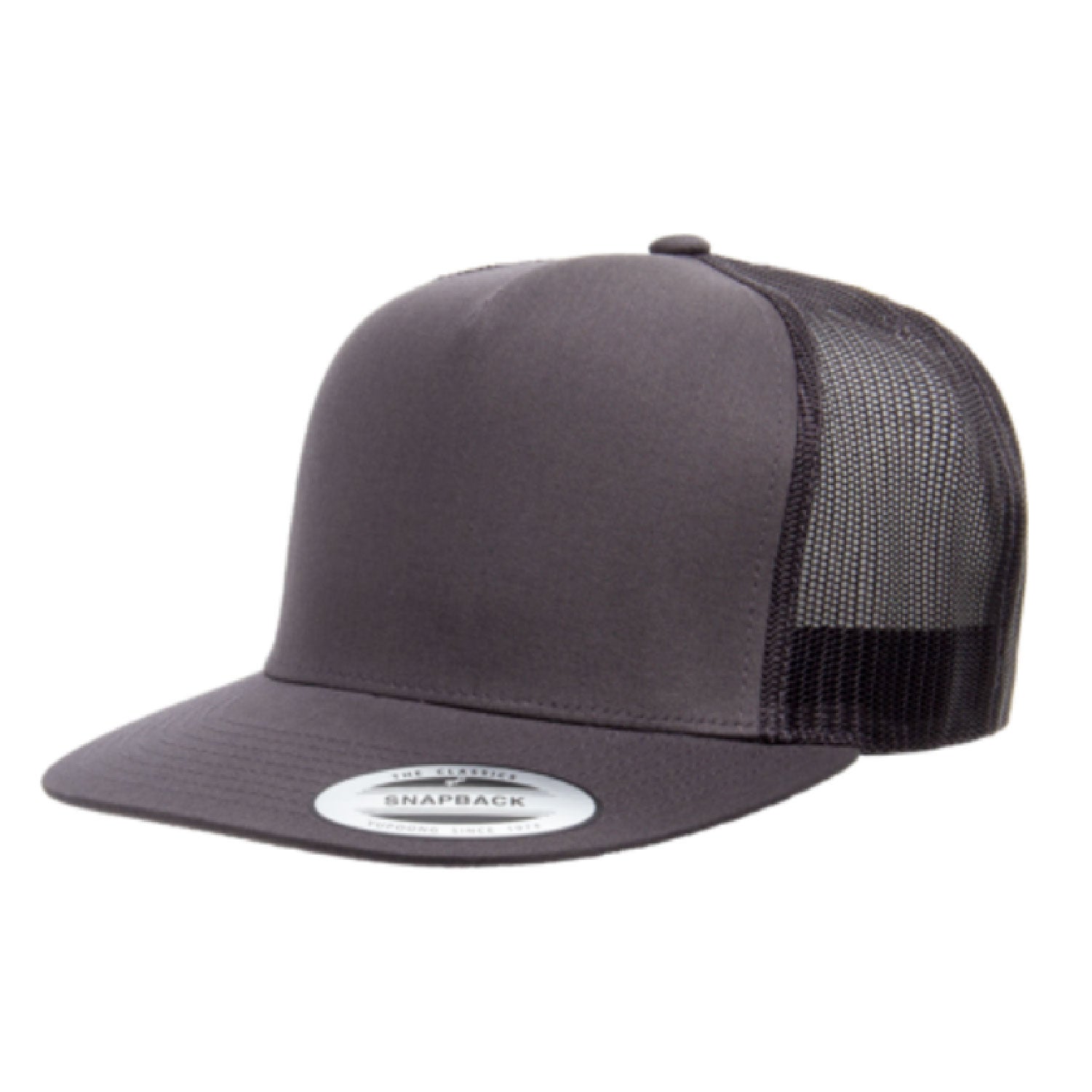 Yupoong Flat Bill Classic 5 Panel Trucker Cap 6006