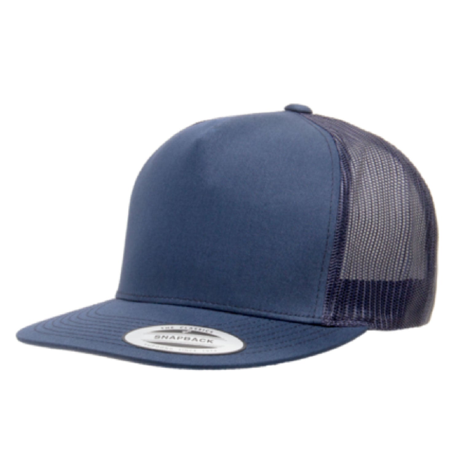 Yupoong Flat Bill Classic 5 Panel Trucker Cap 6006