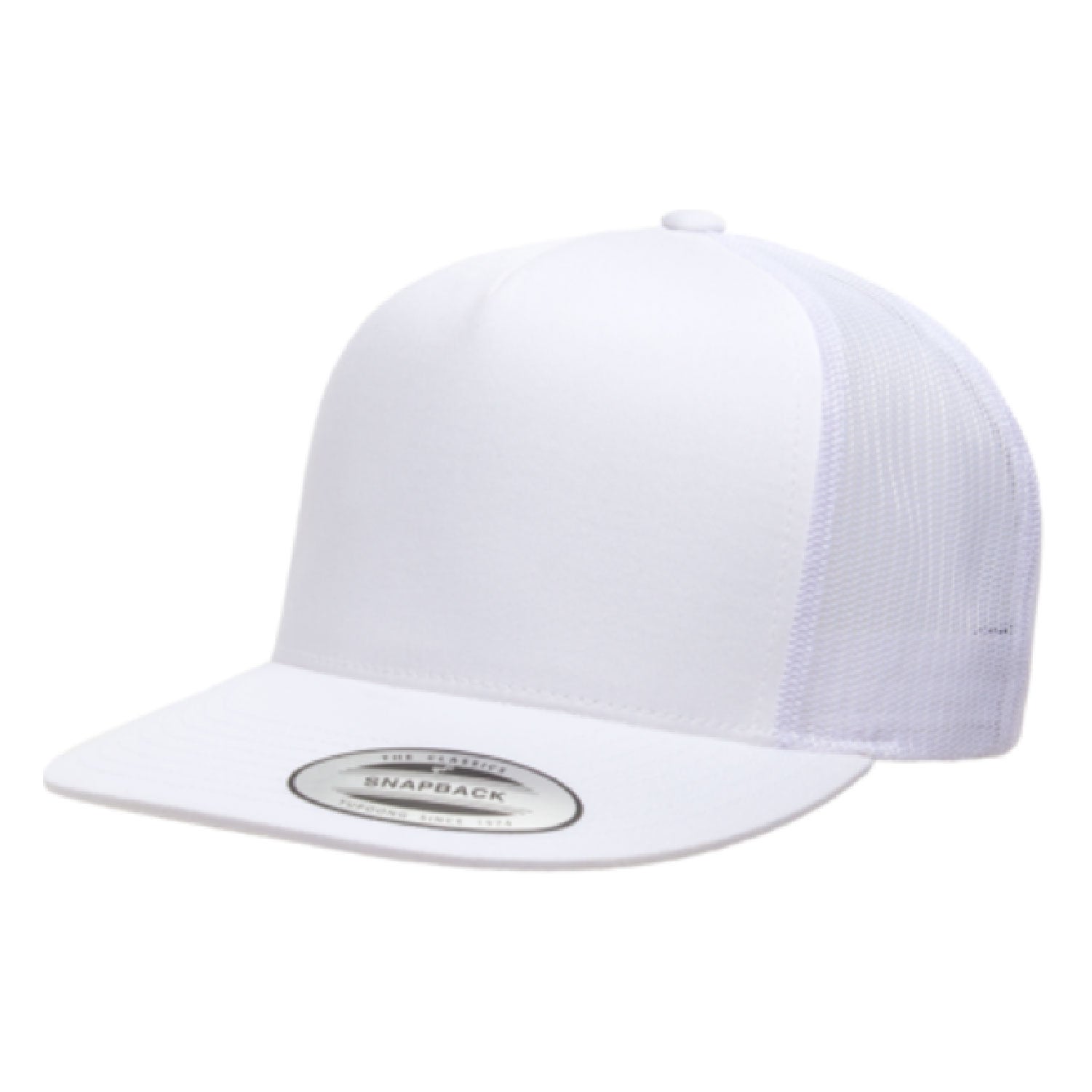 Yupoong Flat Bill Classic 5 Panel Trucker Cap 6006