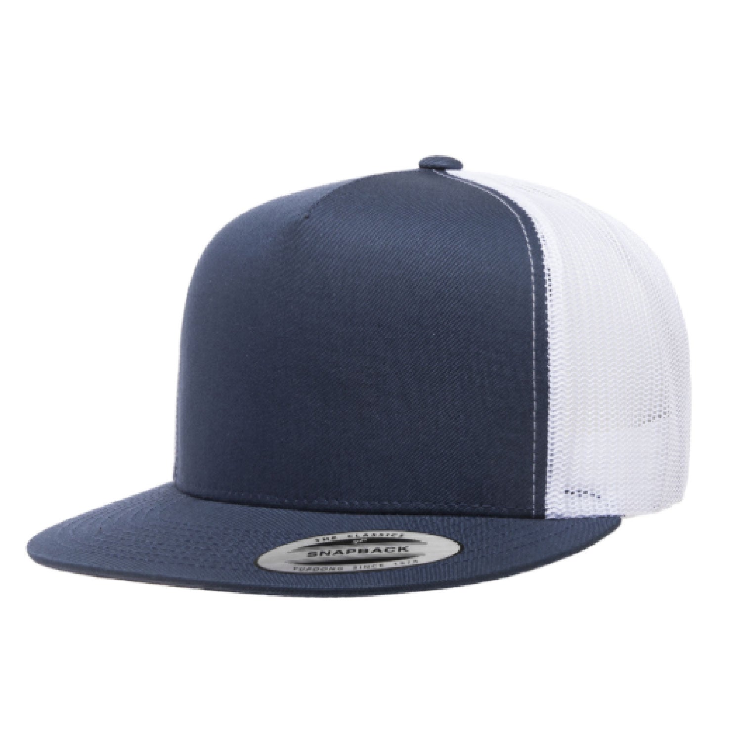 Yupoong Flat Bill Classic 5 Panel Trucker Cap 6006