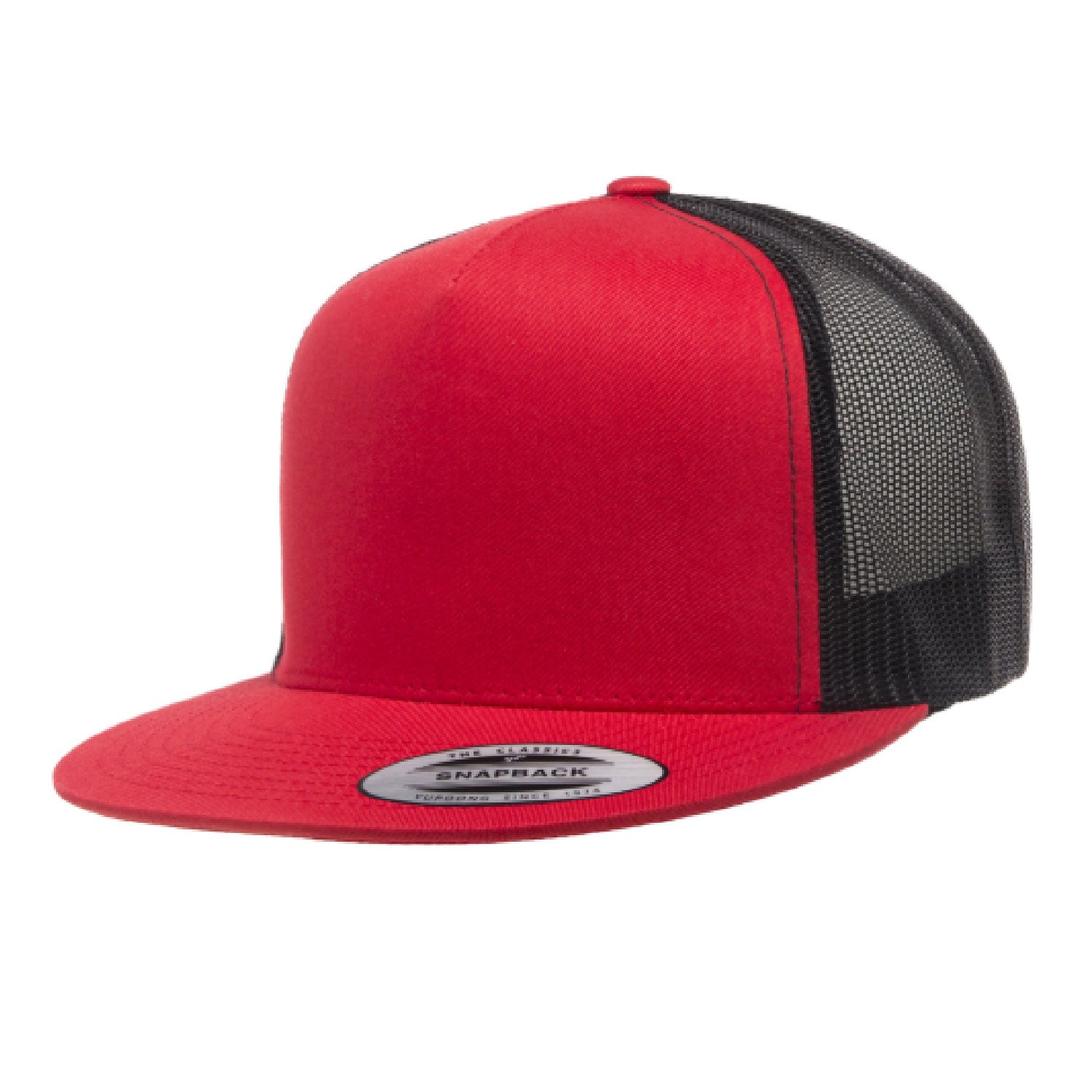 Yupoong Flat Bill Classic 5 Panel Trucker Cap 6006